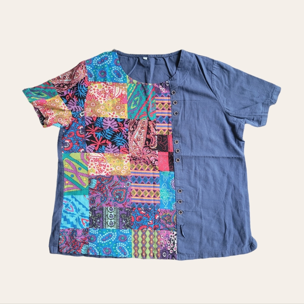 Patchwork Blouse - Picture 2 of 4